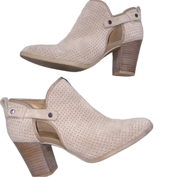 Franco Sarto leather ankle booties size 8 1/2 - Picture 1 of 10